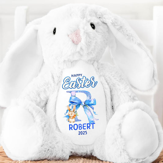 Happy Easter - Personalized Stuffed Bunny