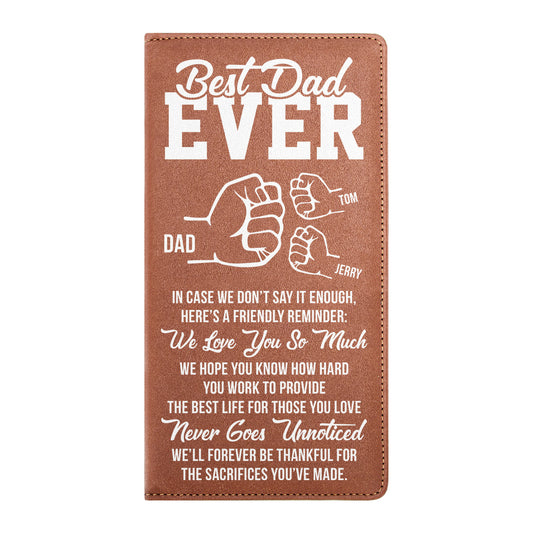 A Friendly Reminder For Daddy - Personalized Car Registration And Insurance Holder