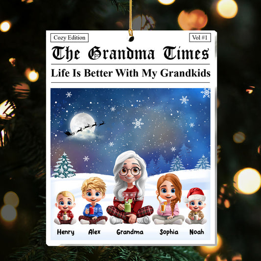 Winter Fun - Personalized 1-Layer Acrylic Ornament