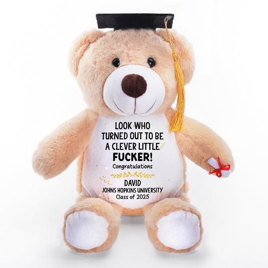 A Clever Little Person - Personalized Graduation Teddy Bear