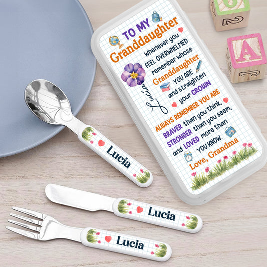 Always Remember You Are Loved - Personalized Cutlery Set