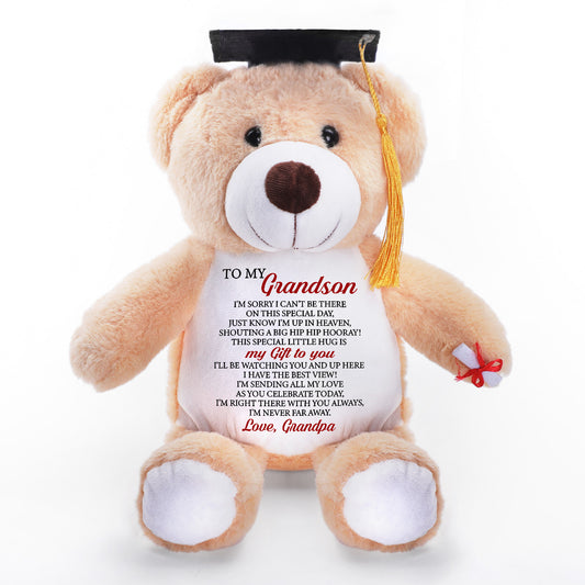 A Little Hug From Heaven - Personalized Graduation Teddy Bear