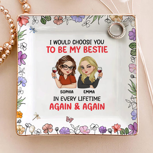 Always Choose You - Personalized Ceramic Ring Dish Square