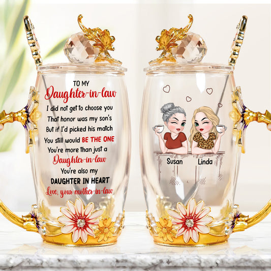 You Are My Daughter-in-heart - Personalized Flower Tea Cup