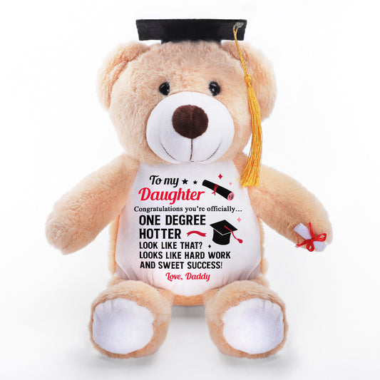 One Degree Hotter - Personalized Graduation Teddy Bear