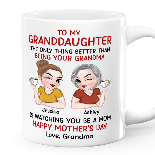 To My Granddaughter Happy Mother's Day - Personalized Mug