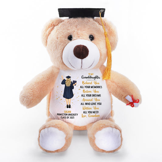 Around You All Who You Love - Personalized Graduation Teddy Bear