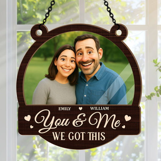 You And Me - Personalized Window Hanging Suncatcher