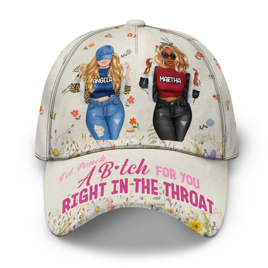 I'd Punch For You Bestie - Personalized Classic Cap