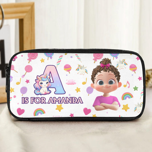 Creative Alphabet Name - Personalized Pencil Case