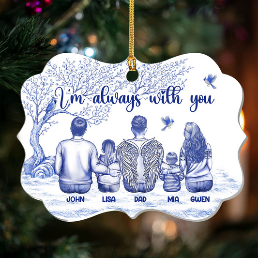I'm Always With You Toile De Jouy - Personalized 1-Layer Acrylic Ornament