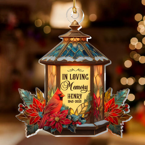 In Loving Memory Lantern - Personalized 1-Layer Acrylic Ornament
