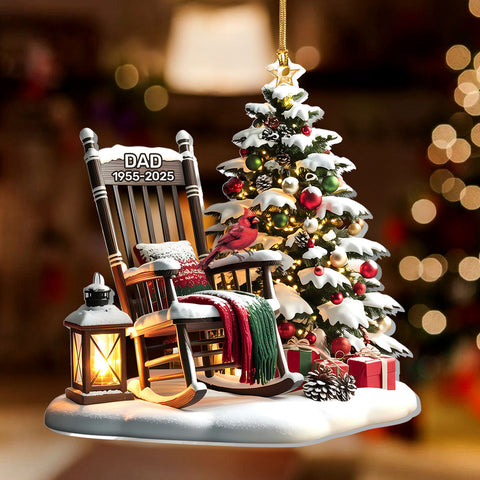 Christmas In Heaven - Personalized 1-Layer Acrylic Ornament