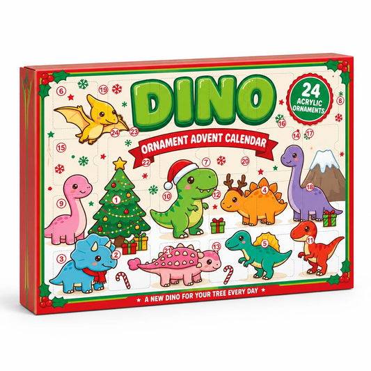 Cute Dinosaurs For Kids- Personalized Christmas Advent Calendar