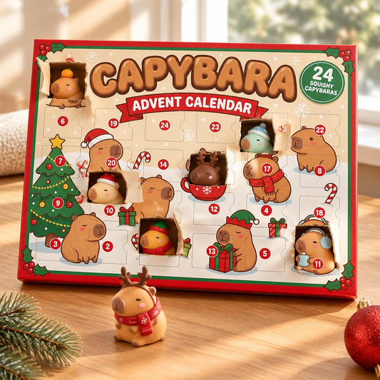 Cute Capybaras For Kids - Personalized Christmas Advent Calendar