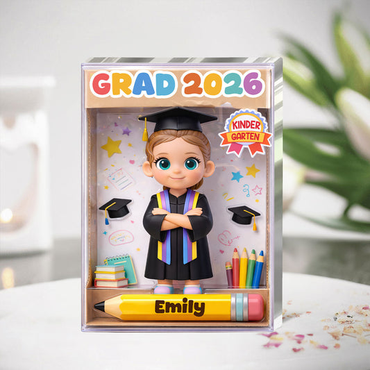 Happy Graduation Kid - Personalized Custom Shaped Acrylic Plaque