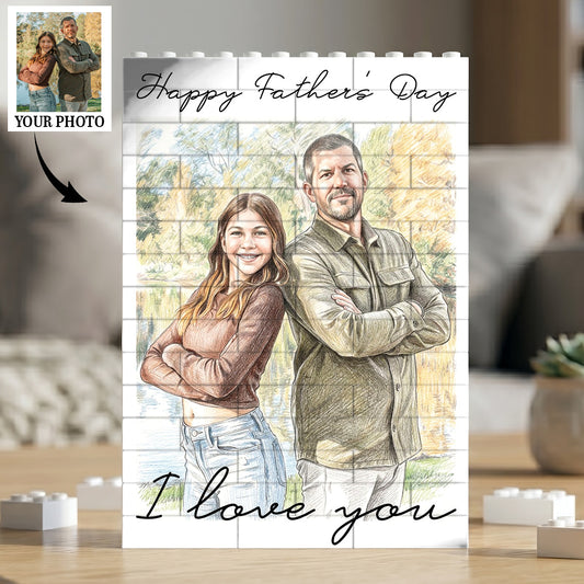 Love You So Much - Personalized Building Brick Puzzle