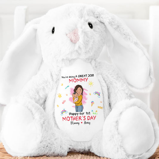 You're Doing A Great Job - Personalized Stuffed Bunny