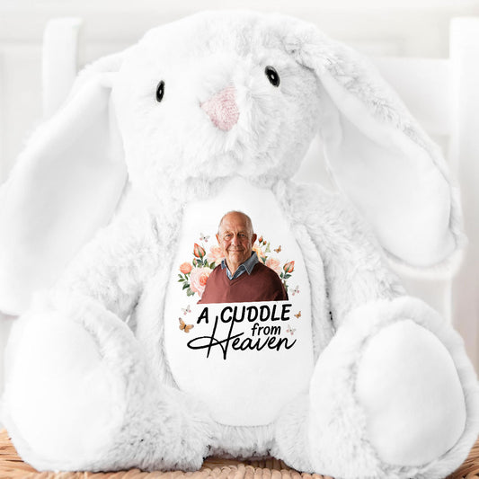 A Cuddle From Heaven - Personalized Stuffed Bunny