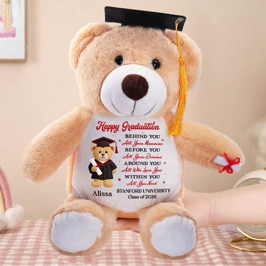 Dream Big, Little Grad - Personalized Graduation Teddy Bear