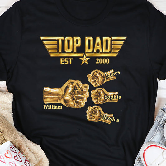 Top Dad - Personalized 2D Unisex T-shirt