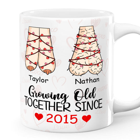 Growing Old Together Since - Personalized Mug