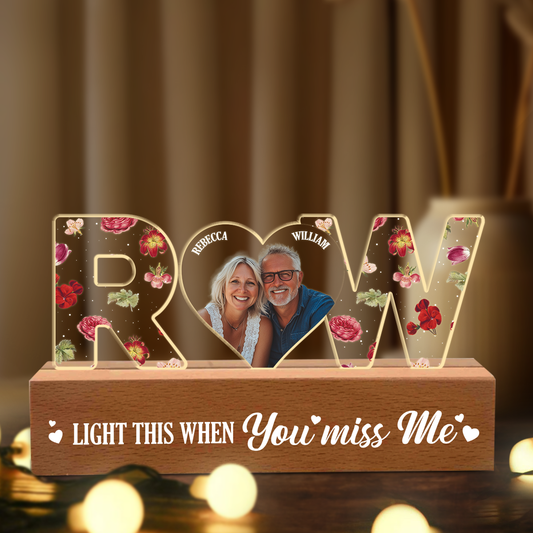 Light This Whenever You Miss Me - Personalized LED Night Light