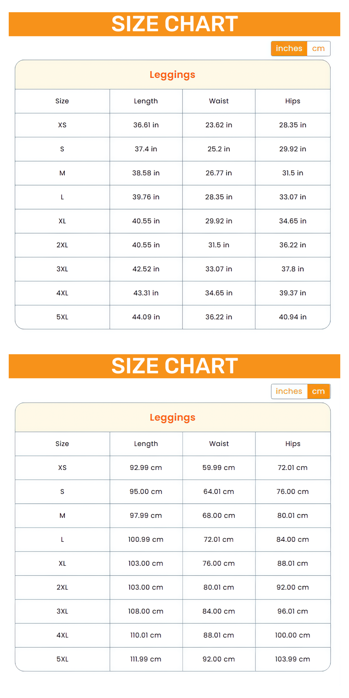 Size guide