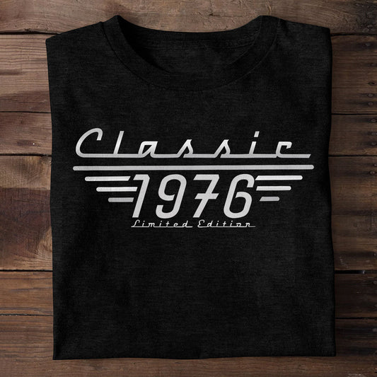 Classic Limited Edition - Birthday Gift, Vintage Old Age Gift For Him, Dad, Husband, Grandpa - Personalized 2D Unisex T-shirt