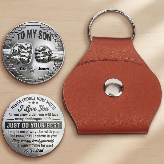 To My Son I Believe In You - Personalized Pocket Hug