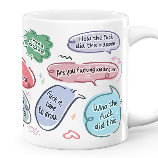 Mom's Vocabulary Chat Bubble - Personalized Mug