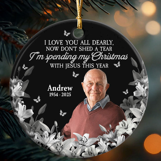 I Am Always With You - Personalized Round Shaped Ceramic Ornament
