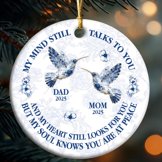 My Heart Still Looks For You - Personalized Round Shaped Ceramic Ornament