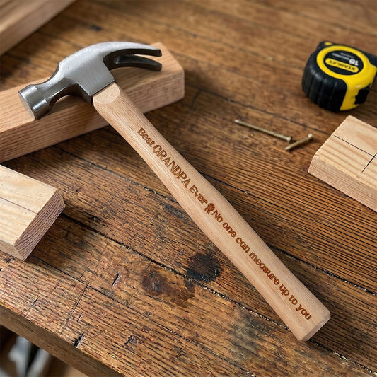 No One Can Measure Up To You - Personalized Wooden Hammer
