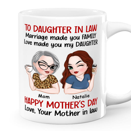 Love Made You My Daughter - Personalized Mug