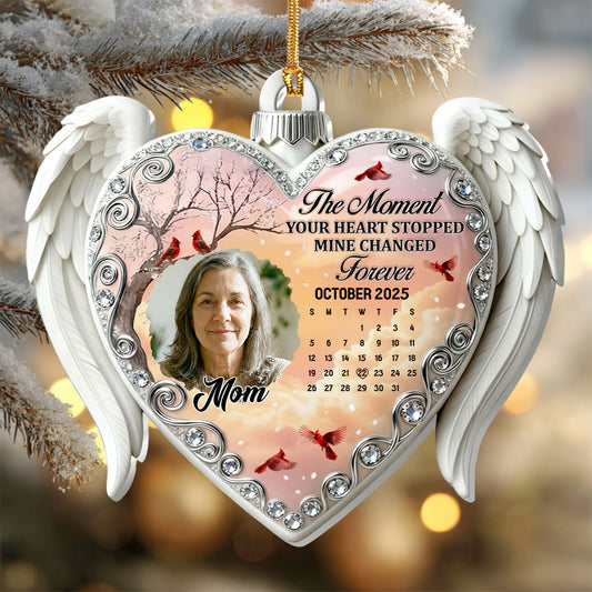 Your Heart Stopped Mine Changed Forever - Personalized 1-Layer Acrylic Ornament