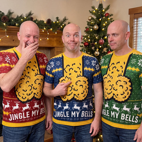 Light Up Your Christmas Balls - Personalized All-Over-Print T-Shirt