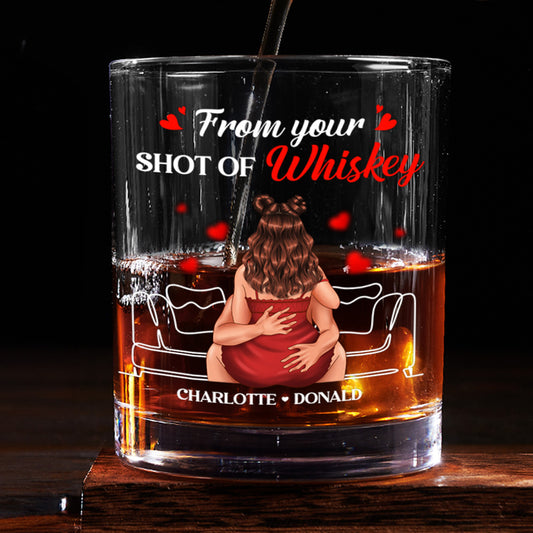 Promise To Always Be By Your Side - Personalized Round Whiskey Glass