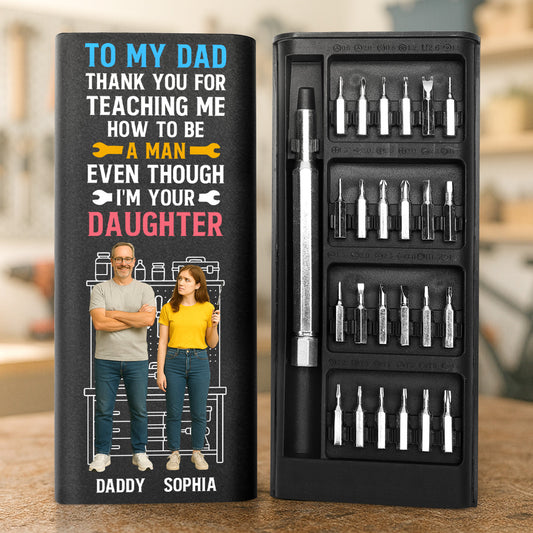 How To Be A Man Even Though - Personalized Screwdriver Set