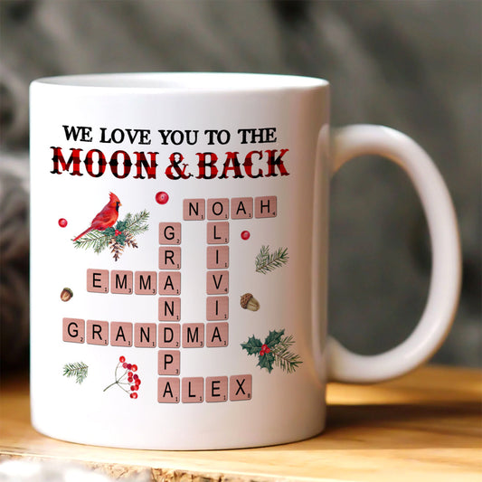 Love You To The Moon And Back - Personalized Ceramic Coffee Mug