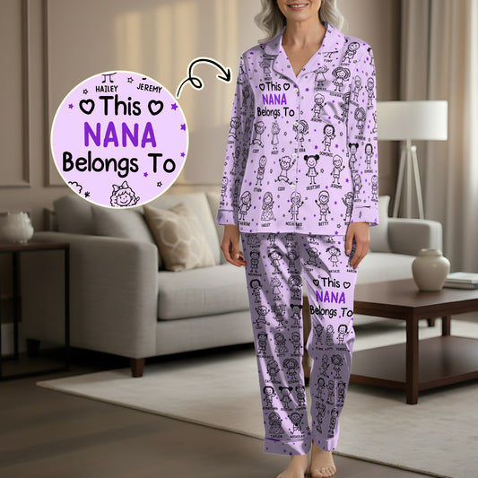 Best Nana Ever - Personalized Satin PJM Set