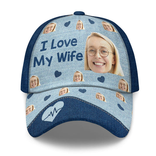 I Love My Wife - Personalized Classic Cap