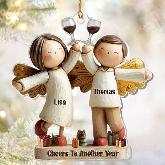 Cheers To Another Year Ver 2 - Personalized 1-Layer Acrylic Ornament