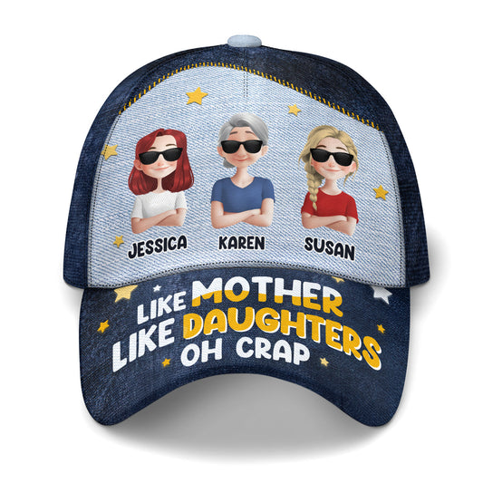 Like Mother Like Daughter Oh Crap - Personalized Classic Cap