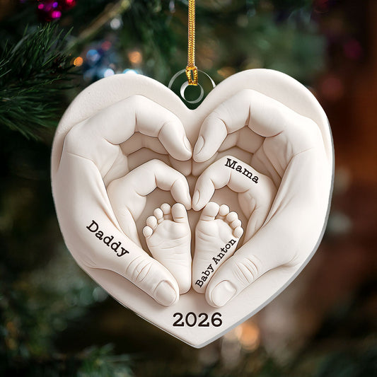 Heart Of Love Keepsake - Personalized 1-Layer Acrylic Ornament