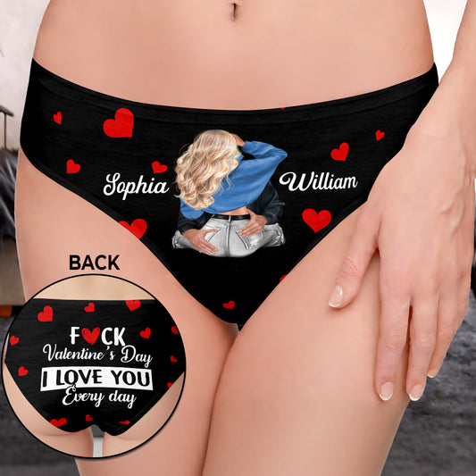 I Love You Every Day - Personalized Women's Low-waisted Brief