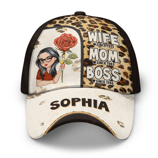 Mom Wife Birthday Flower Custom Month - Personalized Classic Cap