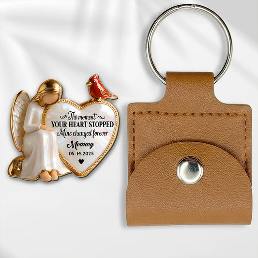 The Moment Your Heart Stopped - Personalized Wooden Pocket Hug