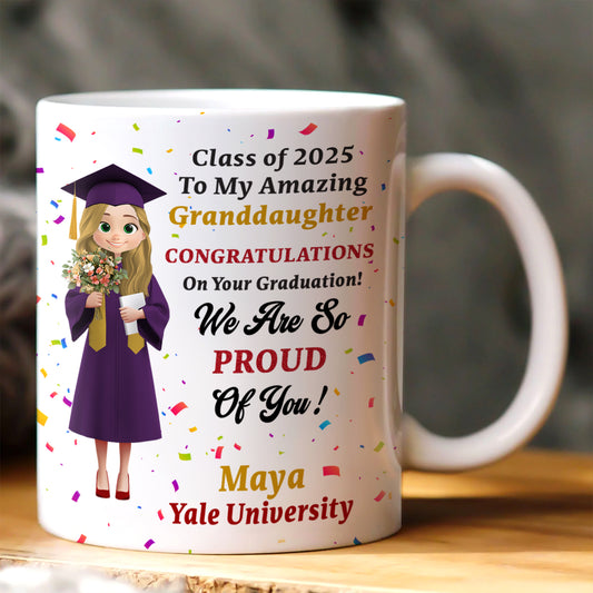 Congratulations On Your Graduation - Personalized Ceramic Coffee Mug
