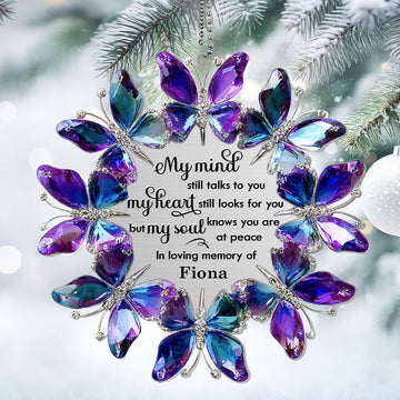 Celestial Butterfly Crown - Personalized 1-Layer Acrylic Ornament